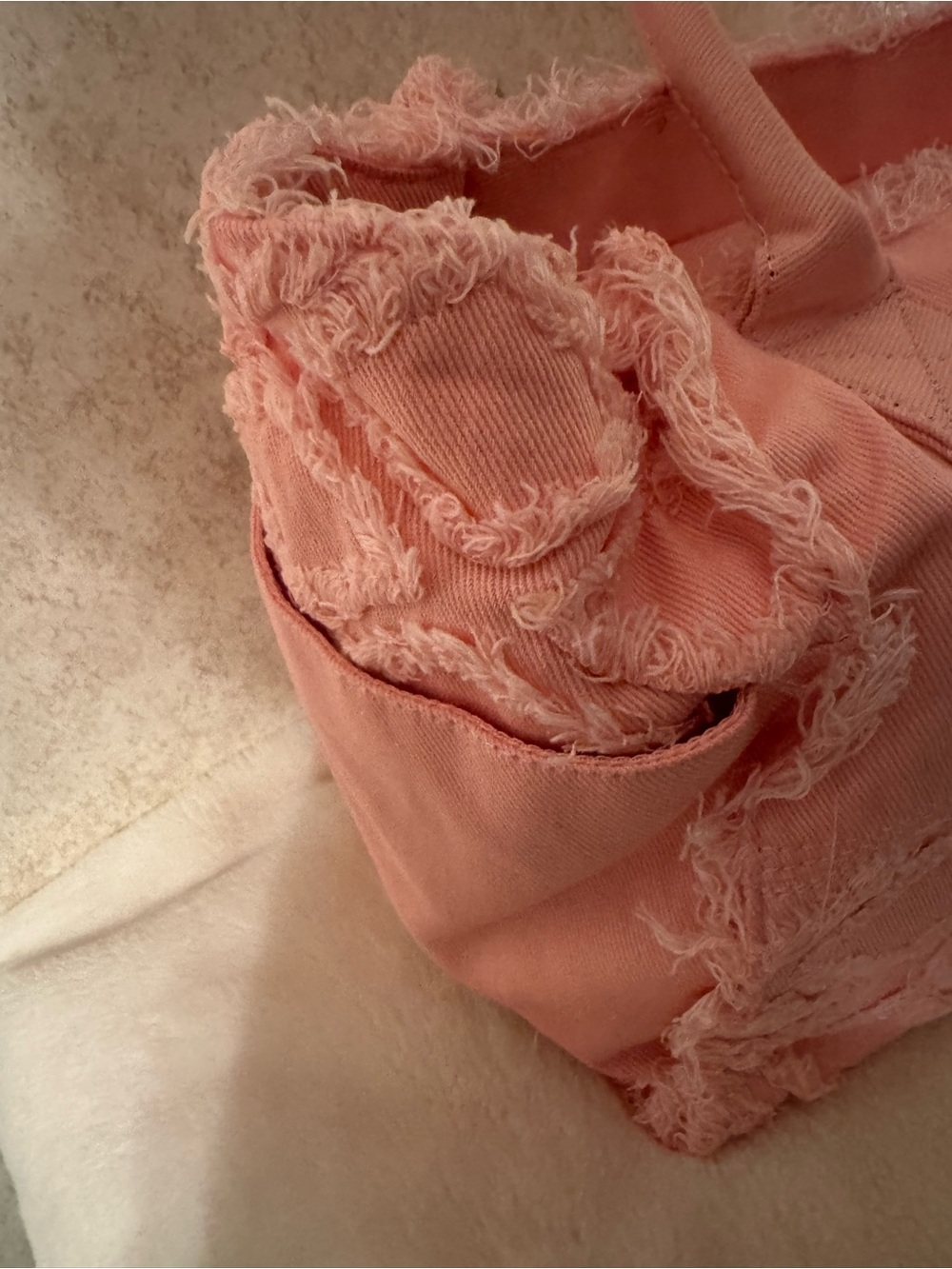Wildfox Pink Frayed Patchwork Tote - Picture 3 of 7